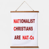 Wood Topped Wall Tapestry 吊り下げ型タペストリー (正面)