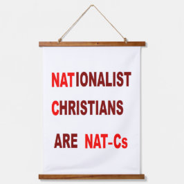 Wood Topped Wall Tapestry 吊り下げ型タペストリー