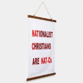 Wood Topped Wall Tapestry 吊り下げ型タペストリー (傾斜あり)