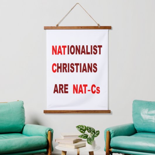 Wood Topped Wall Tapestry 吊り下げ型タペストリー (リビング)