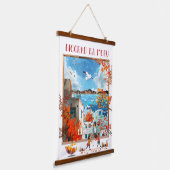 Wood Topped Wall Tapestry - Biograd na Moru 2 吊り下げ型タペストリー (傾斜あり)
