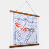 Wood Topped Wall Tapestry (landscape) 吊り下げ型タペストリー (傾斜あり)