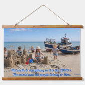 Wood Topped Wall Tapestry - Ocean Beauty 吊り下げ型タペストリー (正面2)