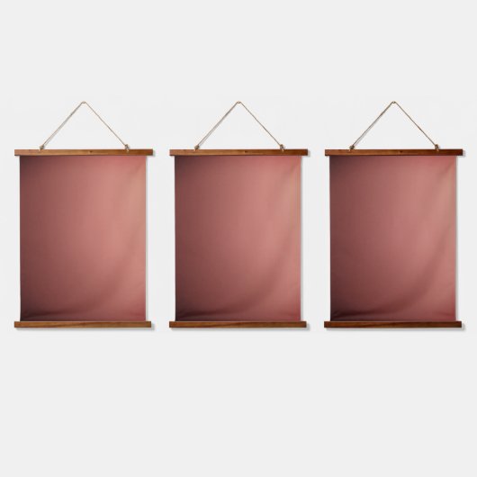 Wood Topped Wall Tapestry style and design 吊り下げ型タペストリー (トリプル)