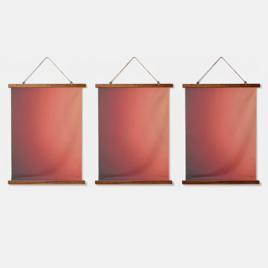 Wood Topped Wall Tapestry style and design 吊り下げ型タペストリー (トリプル)