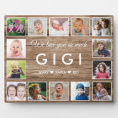 Wood We 素朴 Love You Gigi 14フォトコラージュ フォトプラーク (正面)