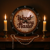 Wood Working Master Carpenter's Saw  ラージ壁時計