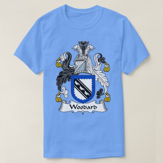 Woodard Coat of Arms Family Crest  Tシャツ (デザイン正面)