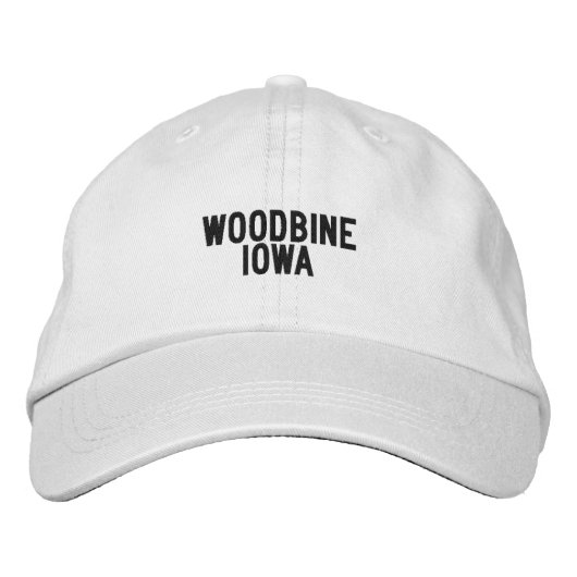 Woodbine Iowa Hat 刺繍入りキャップ (正面)