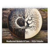 Woodburned Animals & Trees – 2026 Calendar カレンダー (カバー)