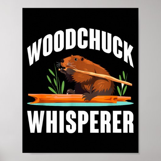 Woodchuck Whisperer Funny Groundhog Day  ポスター (正面)