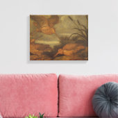 Woodcock at Dusk, c.1676 (キャンバス上の油) キャンバスプリント (インサイチュ (リビング))