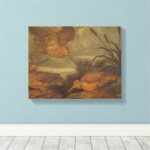 Woodcock at Dusk, c.1676 (キャンバス上の油) キャンバスプリント (インサイチュ (ウッドフロア))