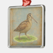 Woodcock design Christmas tree decoration メタルオーナメント (左)