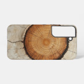 Woodcore Circle電話ケース Samsung Galaxyケース (裏面横)
