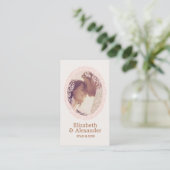 Woodcut Wreath Party Ticket - Ivory 名刺 (スタンド正面)