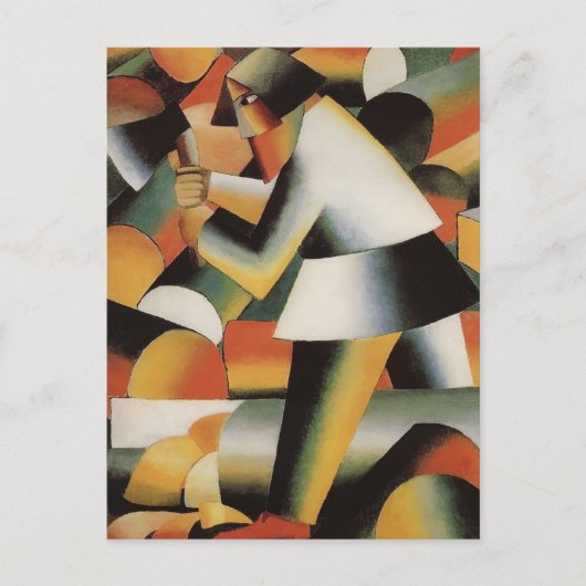 Woodcutter by Kazimir Malevich ポストカード (正面)