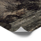 Wooded Landscape vintage painting ポスター (角)