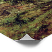 Wooded river landscape ポスター (角)