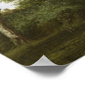 Wooded river landscape ポスター (角)