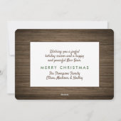 Wooden Background Christmas Card シーズンカード (裏面)