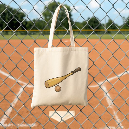 Wooden Baseball Bat トートバッグ