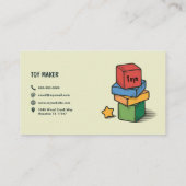 Wooden Blocks - Toy Maker 名刺 (裏面)