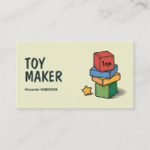 Wooden Blocks - Toy Maker 名刺 (正面)
