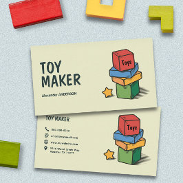 Wooden Blocks - Toy Maker 名刺