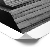 Wooden Boat Landing on Derwentwater  ポスター (角)