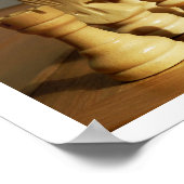 Wooden Chess Set Poster ポスター (角)