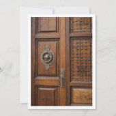 wooden door 招待状 (正面)