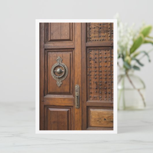 wooden door 招待状 (スタンド正面)