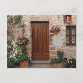 Wooden Door Tuscany Italy Personalized ポストカード