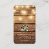 Wooden Earring Card with Lights 名刺 (裏面)