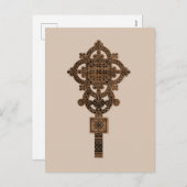 Wooden Hand Cross  シーズンポストカード (正面/裏面)