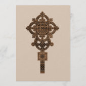 Wooden Hand Cross 招待状 (正面)