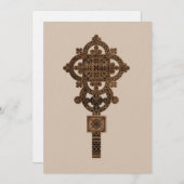 Wooden Hand Cross  招待状 (正面/裏面)