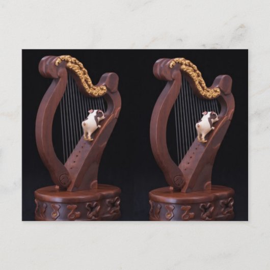 Wooden Harp Adventure Postcard ポストカード (正面)