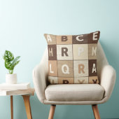 Wooden Letter Grid クッション (椅子)