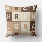 Wooden Letter Grid クッション (裏面)