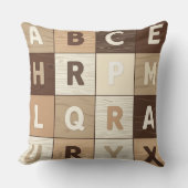 Wooden Letter Grid クッション (正面)