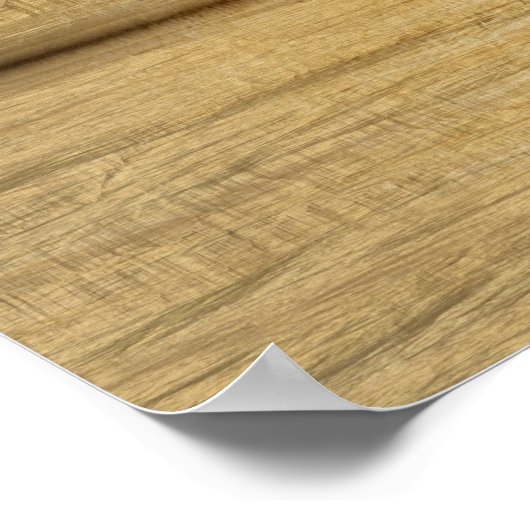 Wooden Panel Texture ポスター (角)