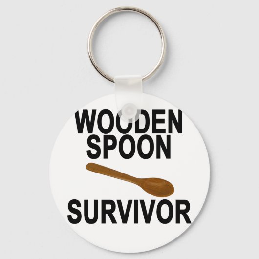 Wooden Spoon Survivor Light T-Shirt.png キーホルダー (正面)