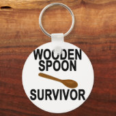 Wooden Spoon Survivor Light T-Shirt.png キーホルダー (正面)