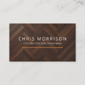 Wooden Texture Handyman & General Contractor 名刺 (正面)