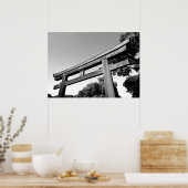 Wooden Torii of Meiji Shrine, Tokyo ポスター (キッチン)