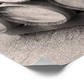 Wooden Whiskey Barrels ポスター (角)