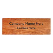 Woodgrainの一見 名札 (正面)