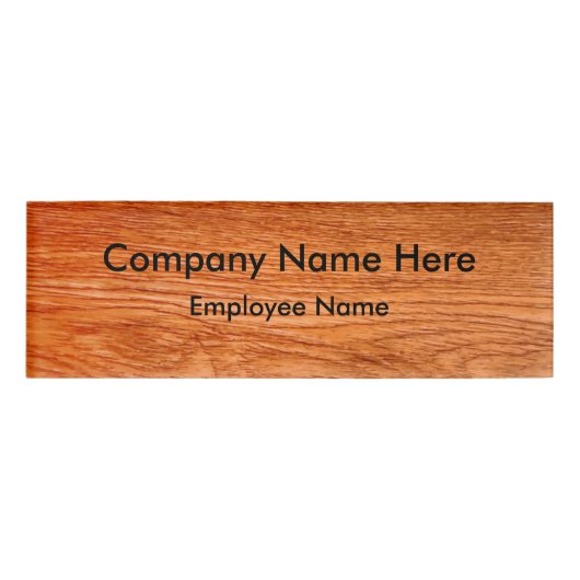 Woodgrainの一見 名札 (正面)